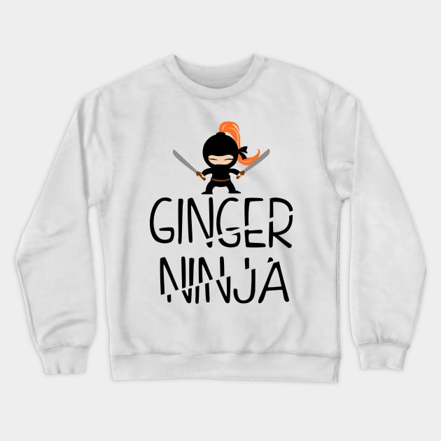 Ginger Ninja Crewneck Sweatshirt by KsuAnn